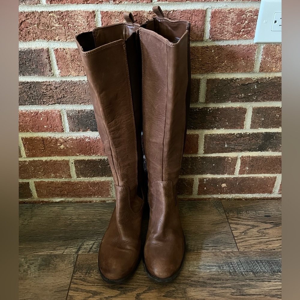 Jessica Simpson wide calf brown boots